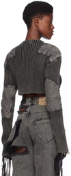 VAQUERA Black Military Cardigan