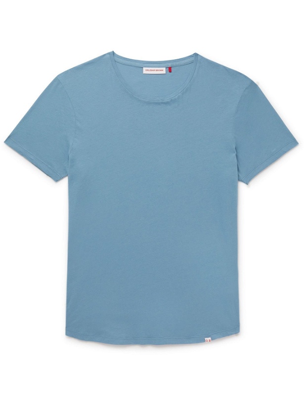 Photo: ORLEBAR BROWN - OB-T Cotton-Jersey T-Shirt - Blue