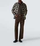 God's True Cashmere Tartan cashmere shirt