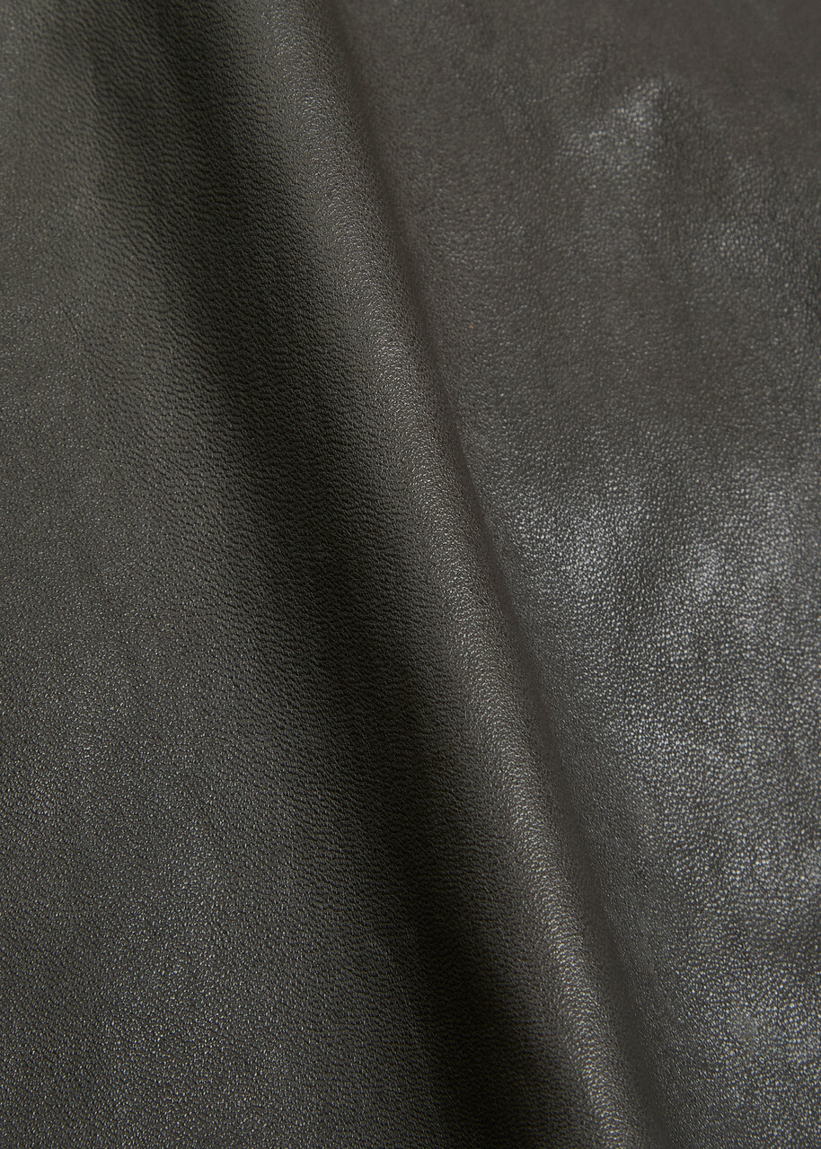 Stouls 05 Stretch-leather T-shirt Grey