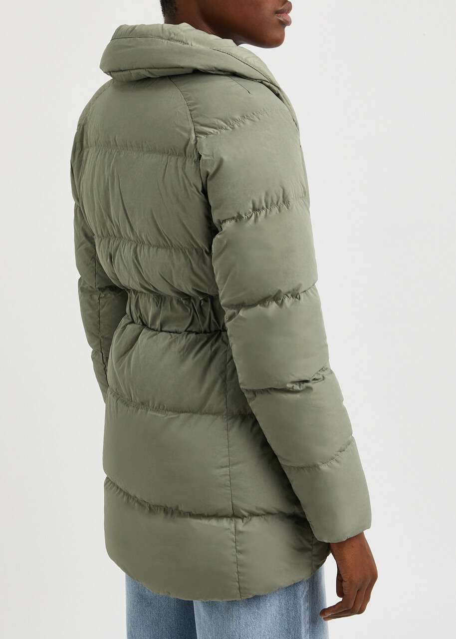 Canada Goose Marlow Belted Quilted Shell Coat Sage