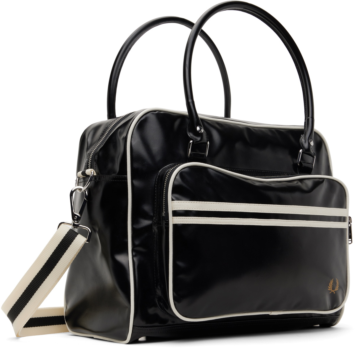 ★FRED PERRY Classic Holdall 関税込★ Fred Perry Black Classic Holdall Duffle Bag Fred Perry