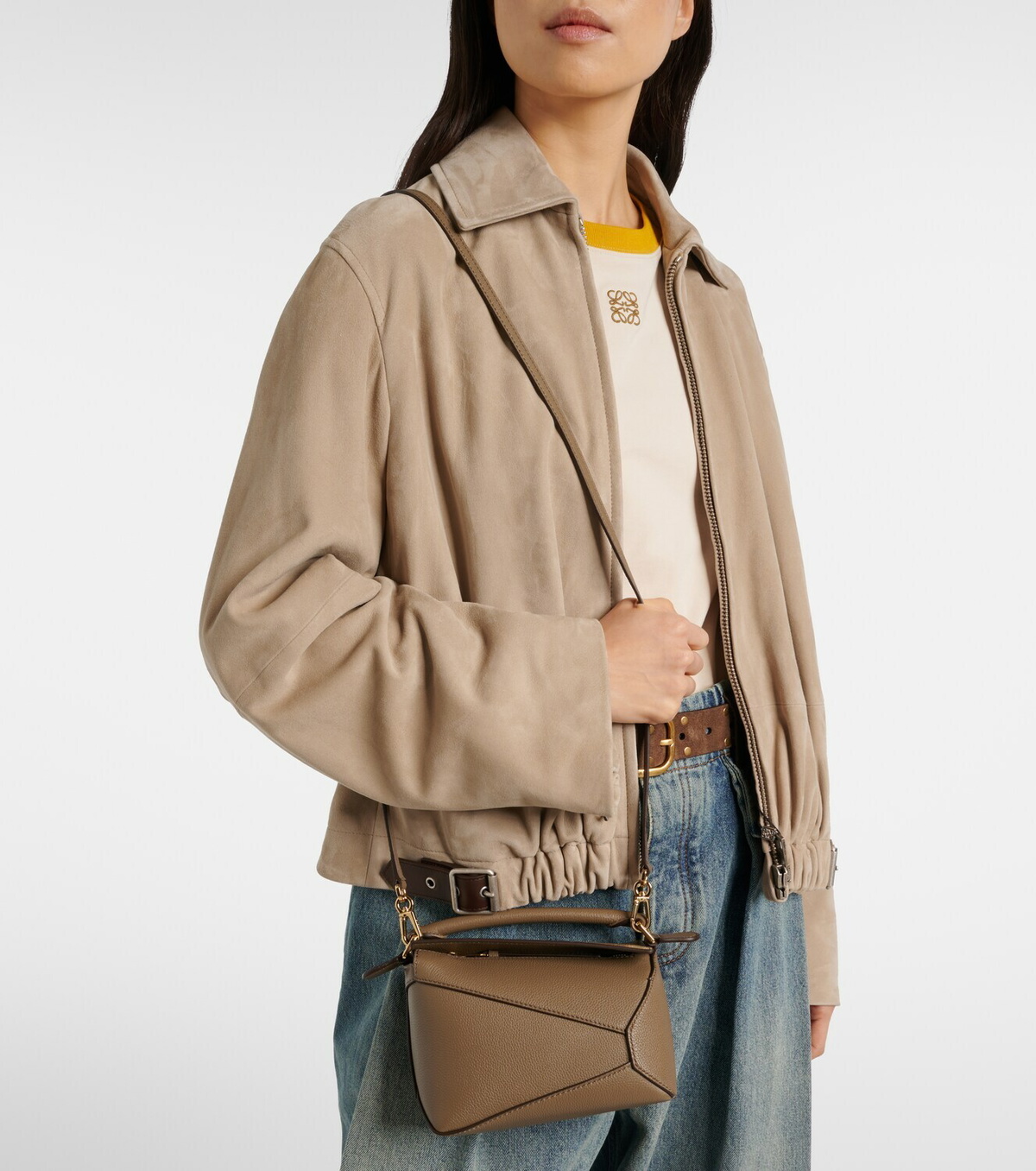 Loewe Puzzle Edge Mini leather tote bag