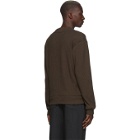 LHomme Rouge Brown Home V-Neck Sweater