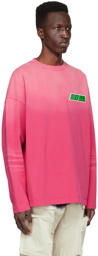 We11done Pink Cotton Long Sleeve T-Shirt