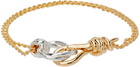 Bottega Veneta Gold Knot Bracelet