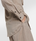 Toteme Scarf-collar mélange shirt