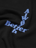 Better™ Gift Shop - Alwayth Logo-Print Cotton-Jersey T-Shirt - Black