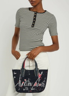 Christian Louboutin Cabata Mini Canvas Tote - Navy - One Size