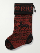 RRL - Intarsia Linen and Wool-Blend Stocking