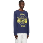 Gucci Blue Interlocking G Crewneck Sweatshirt
