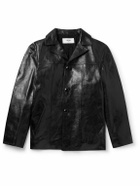 CELINE - Waxed-Leather Jacket - Black