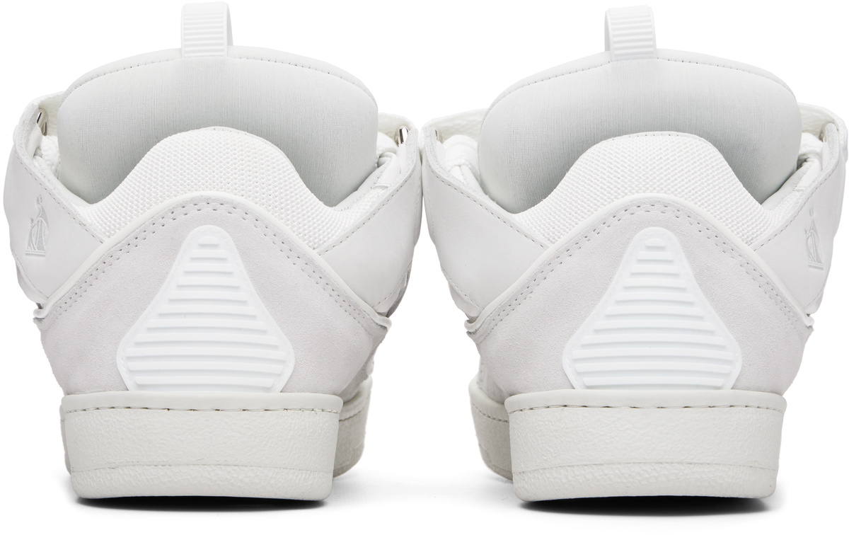 Lanvin White Curb Sneakers