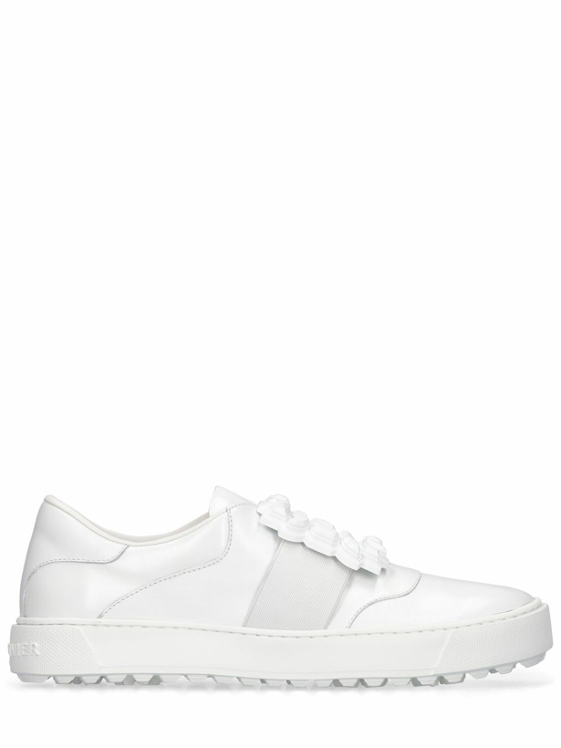 Photo: ROGER VIVIER - 10mm Very Vivier Leather Sneakers