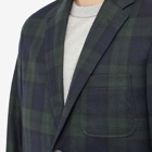 Beams Plus Men's 3B Flannel Jacket in Black Watch