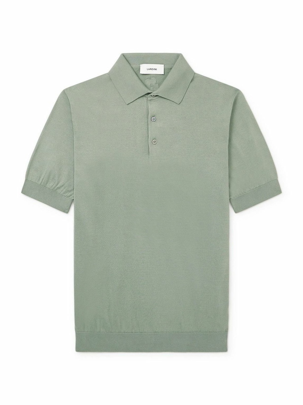 Photo: Lardini - Cotton Polo Shirt - Green