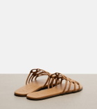 Loewe Paula's Ibiza Petal Anagram leather slides