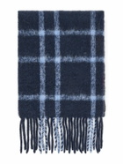 The Elder Statesman - Fringed Checked Alpaca-Blend Scarf