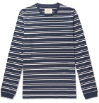 Folk - Striped Cotton-Jersey T-Shirt - Men - Navy