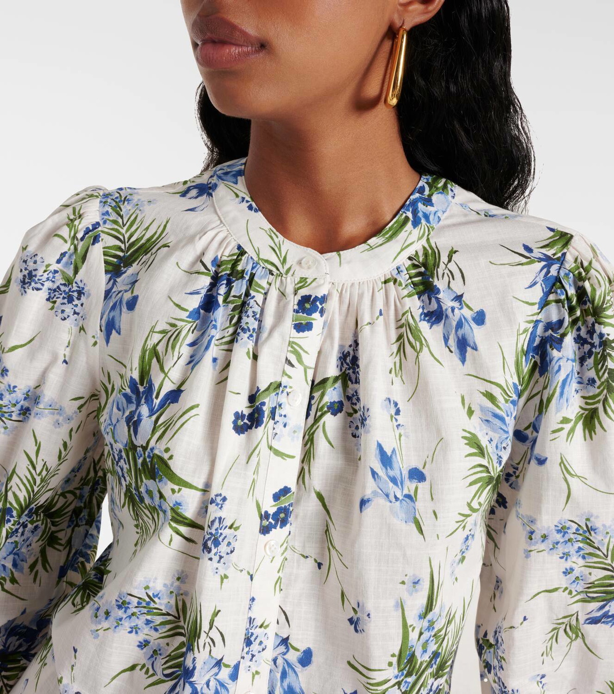 Veronica Beard Ashlynn Floral Blouse