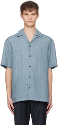 Brioni Blue Tennis-Tail Shirt