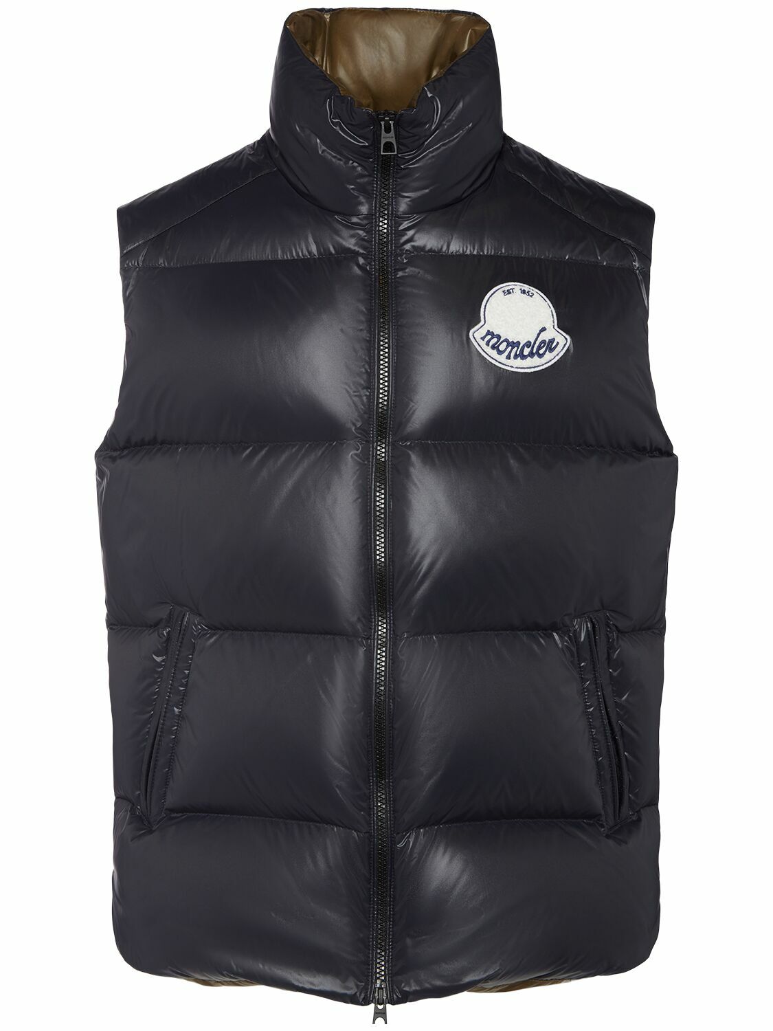 Moncler Men's Parke Down Vest in Black Moncler