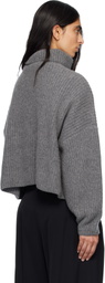 arch4 Gray Delphine Chunky Turtleneck