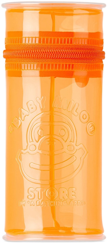 Photo: BAPE Orange Logo PVC Tall Pouch
