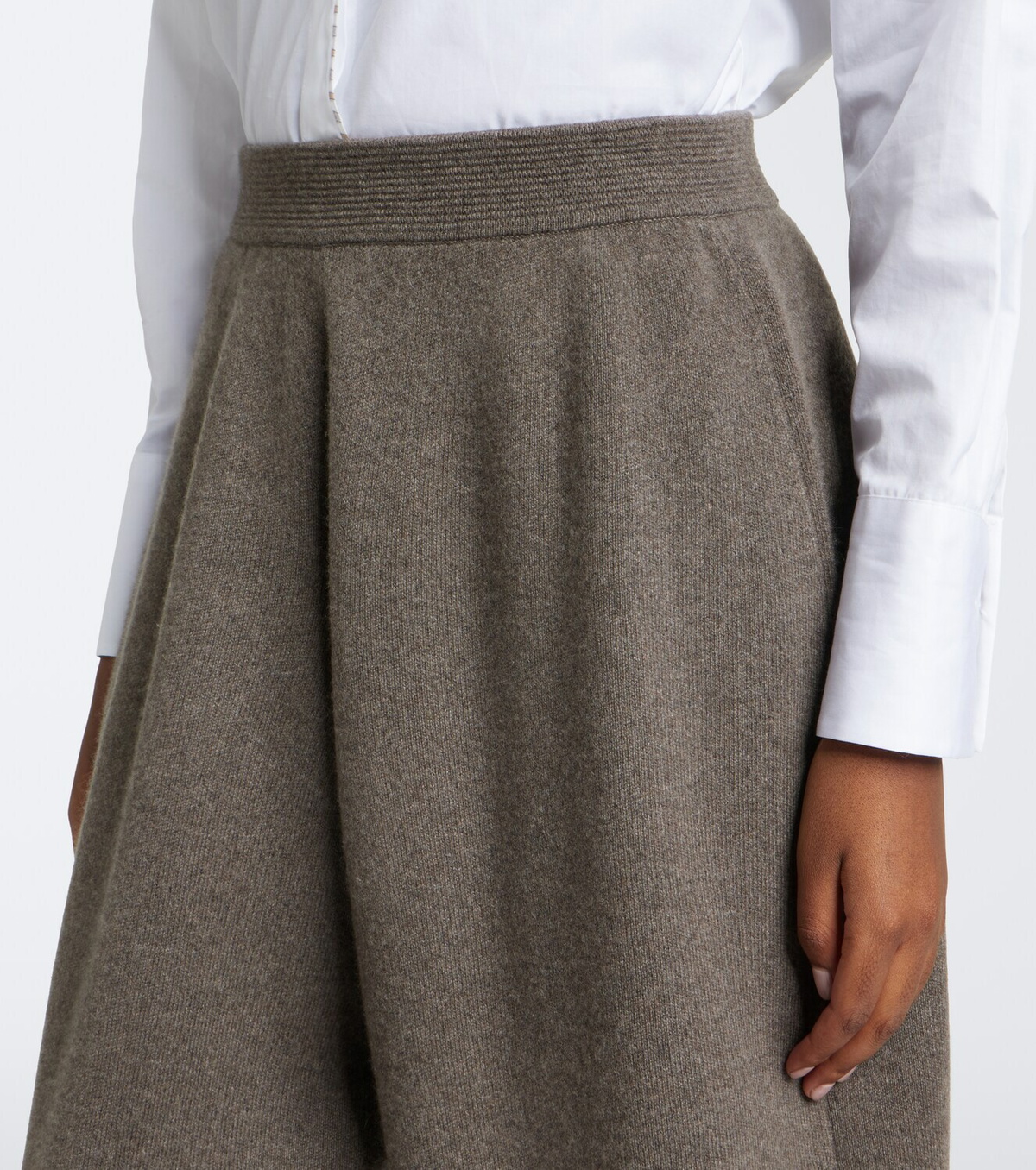 Arch4 Hayden knitted cashmere barrel-leg pants