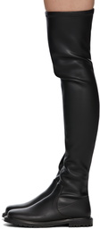 Staud Black Faux-Leather Belle Boots