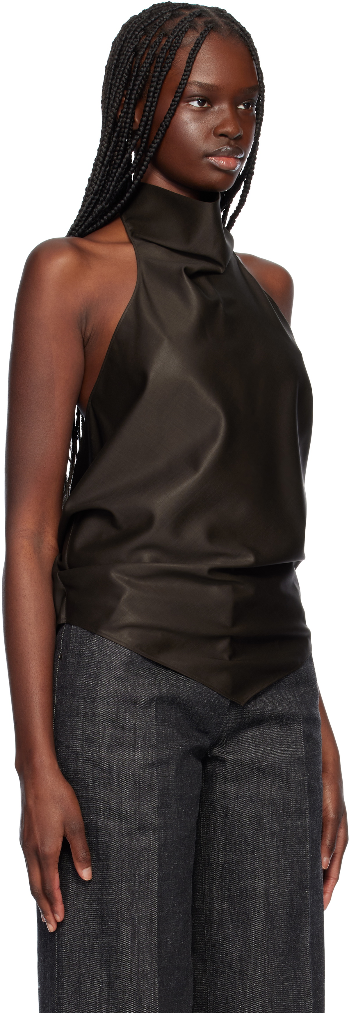 GIA STUDIOS Brown Yem Blouse