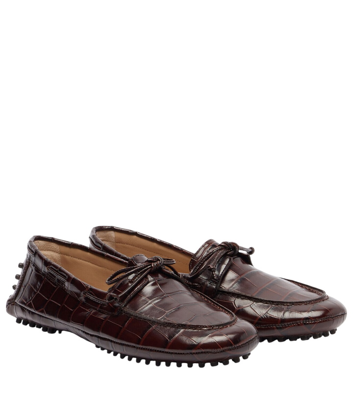 Photo: Le Monde Béryl Croc-effect driving shoes