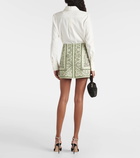 Zimmermann Matchmaker printed linen miniskirt