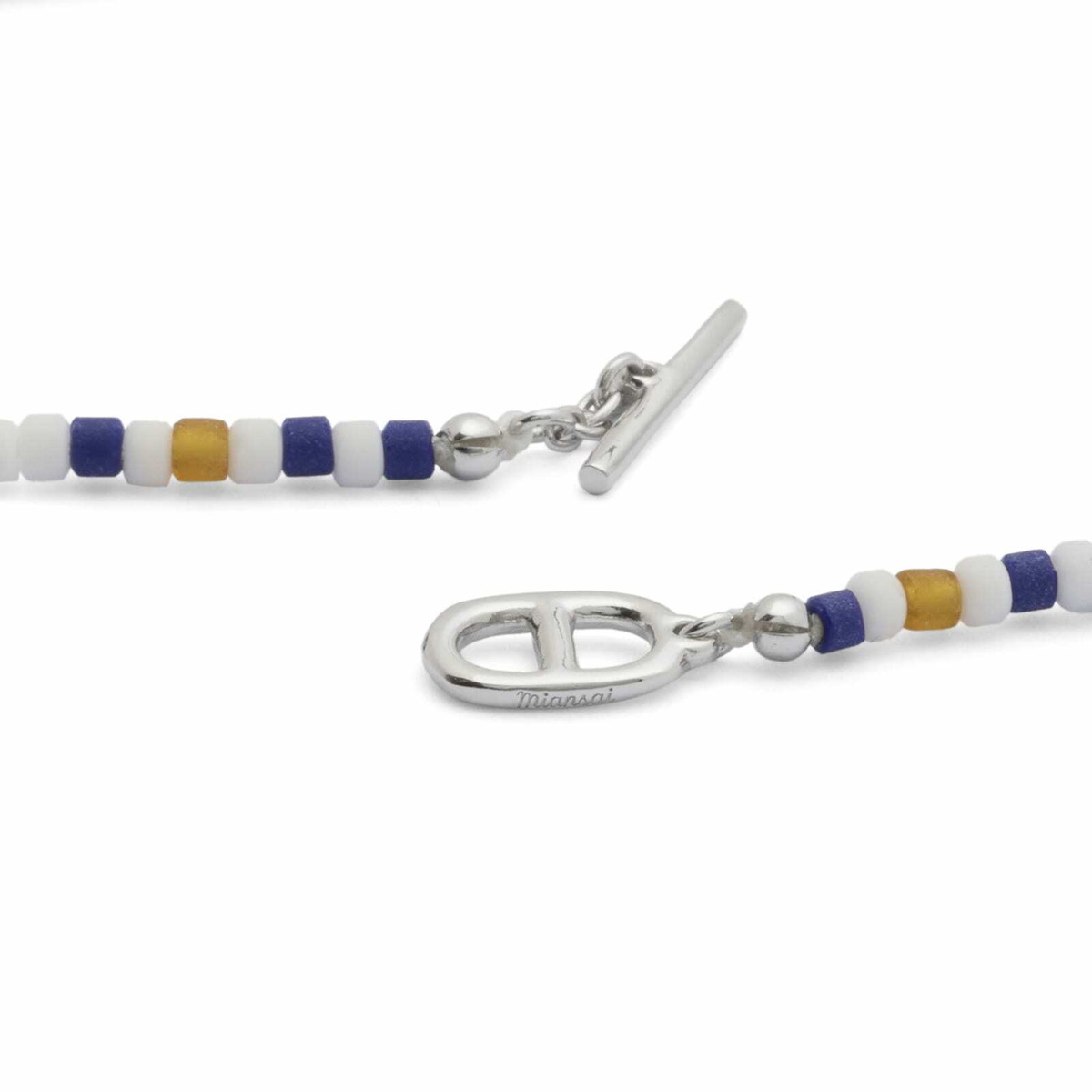 Miansai Men's Avi Bracelet in Blue/White/Amber