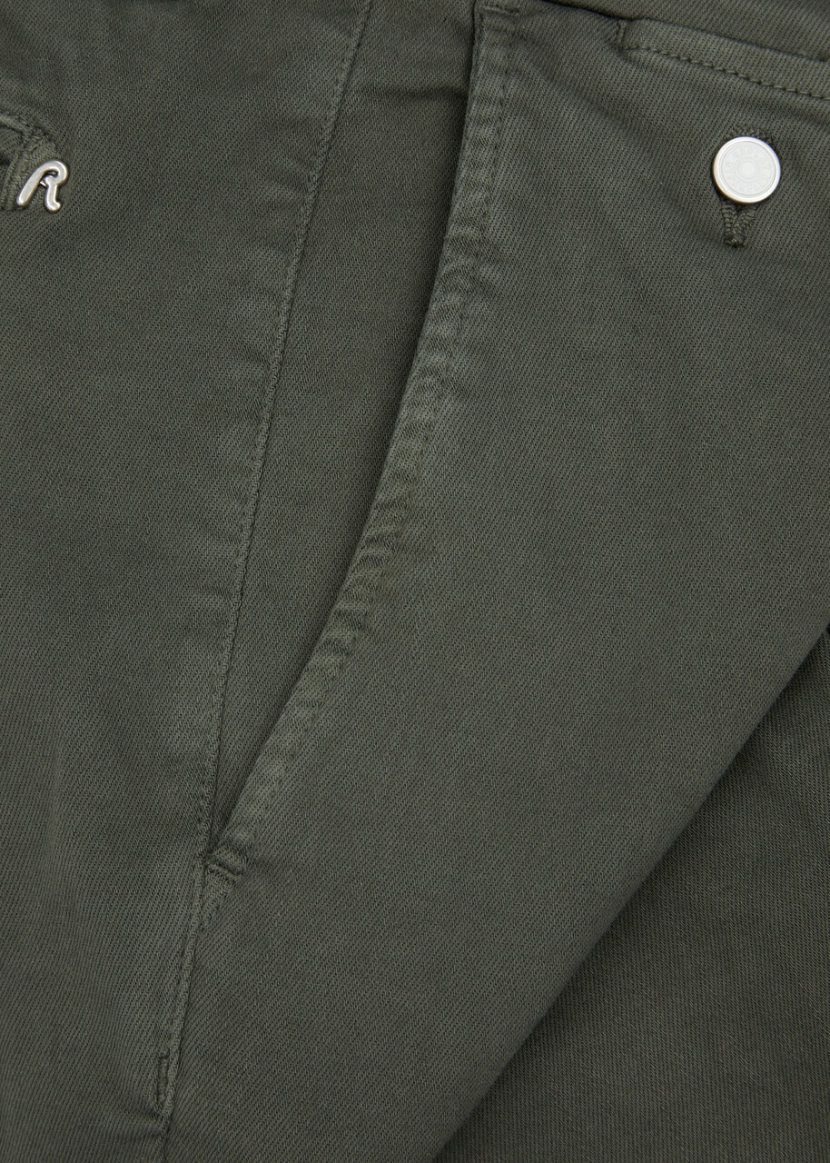 Replay Benni Hyperflex X-L.I.T.E. Stretch-cotton Chinos Khaki