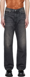 HOPE Black Straight-Fit Jeans