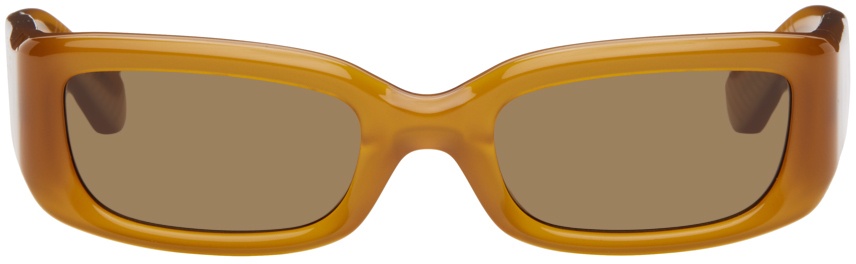 Photo: Second/Layer Orange 'The Rev' Sunglasses