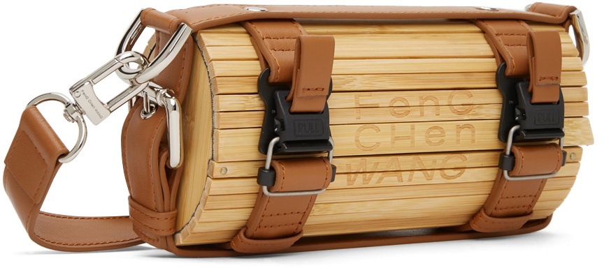 Feng Chen Wang Beige & Brown Small Bamboo Bag Feng Chen Wang