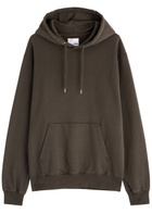 Colorful Standard Hooded Cotton Sweatshirt Brown