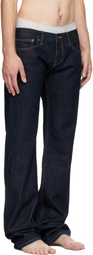 Raimundo Langlois Indigo Slim Straight Jeans