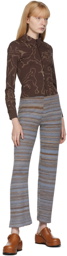 Paloma Wool Blue Fabia Knit Lounge Pants