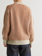 Folk - Patrice Ribbed Cotton and Wool-Blend Sweater - Brown