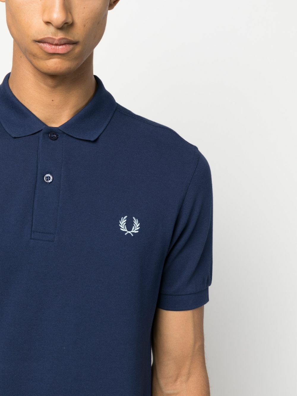 FRED PERRY - Logo Piquet Cotton Polo Shirt
