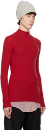 Rick Owens Red Lupetto Sweater