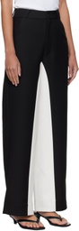 Fax Copy Express Black & White Stitched Suit Trousers