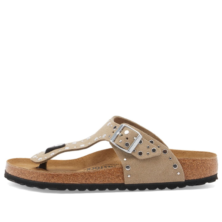 Photo: Birkenstock Women's Gizeh Rivet LEVE in Taupe