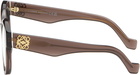 LOEWE Brown Anagram Glasses