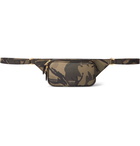 TOM FORD - Camouflage-Print Pebble-Grain Leather Belt Bag - Gray