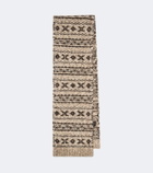 RRL Wool and cotton-blend scarf