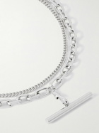 McQueen - Sling Palladium-Coated Necklace